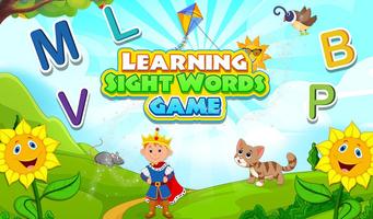 Poster Learning Sight Words Game