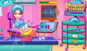 Pregnant Princess Doctor Game Affiche