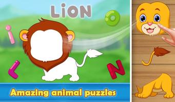 Poster Preschool Zoo Puzzles For Kids