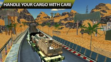 Offroad Army Truck driver Sim screenshot 1