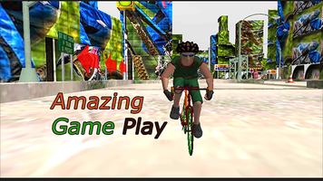 دراجة حيلة يركب مجنون BMX  سباق حمة الملصق