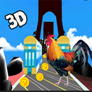 市 愤怒 公鸡 逃逸 3D 跑步者 APK