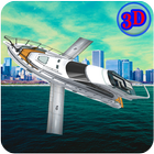 VR Flying Cruiser 3D Simulator Ship Action icône