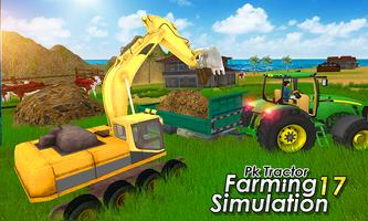 Heavy Tractor Excavator Simulator: Farm Simulation Poster