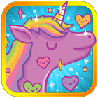 Rainbow Unicorn: candy mania icône