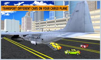 Airplane City Car Transporter Affiche