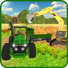 Farm Tractor Transportation 3D icône