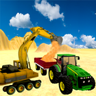 Sand Excavator Tractor  Simulator 2018 icon