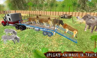 Transport Truck Zoo Animals постер