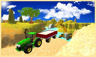 Tractor Sand Transporter Sim Affiche
