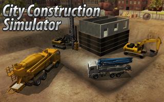 City Construction Trucks Sim Plakat