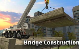 Bridge Construction Crane Sim ポスター