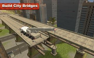 Bridge Construction Crane Sim capture d'écran 3