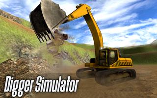 Construction Digger Simulator Affiche