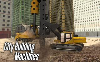 City Builder Machines Driver Affiche