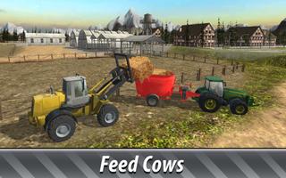 🚜 Euro Farm Simulator: 🐂 Cow اسکرین شاٹ 1