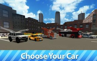 Flying Car Driver Simulator 3D capture d'écran 3