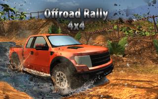 SUV 4x4 Rally Driving Affiche