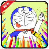 Best Coloring Kids Game Doraemon icône