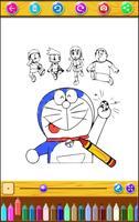 Best Coloring Kids Game Doraemon capture d'écran 3
