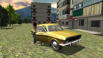 Russian Taxi Simulator 3D Affiche