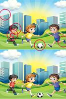 Poster Find Difference Cartoon