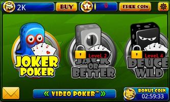 Video Poker™-Poker Casino Game Affiche