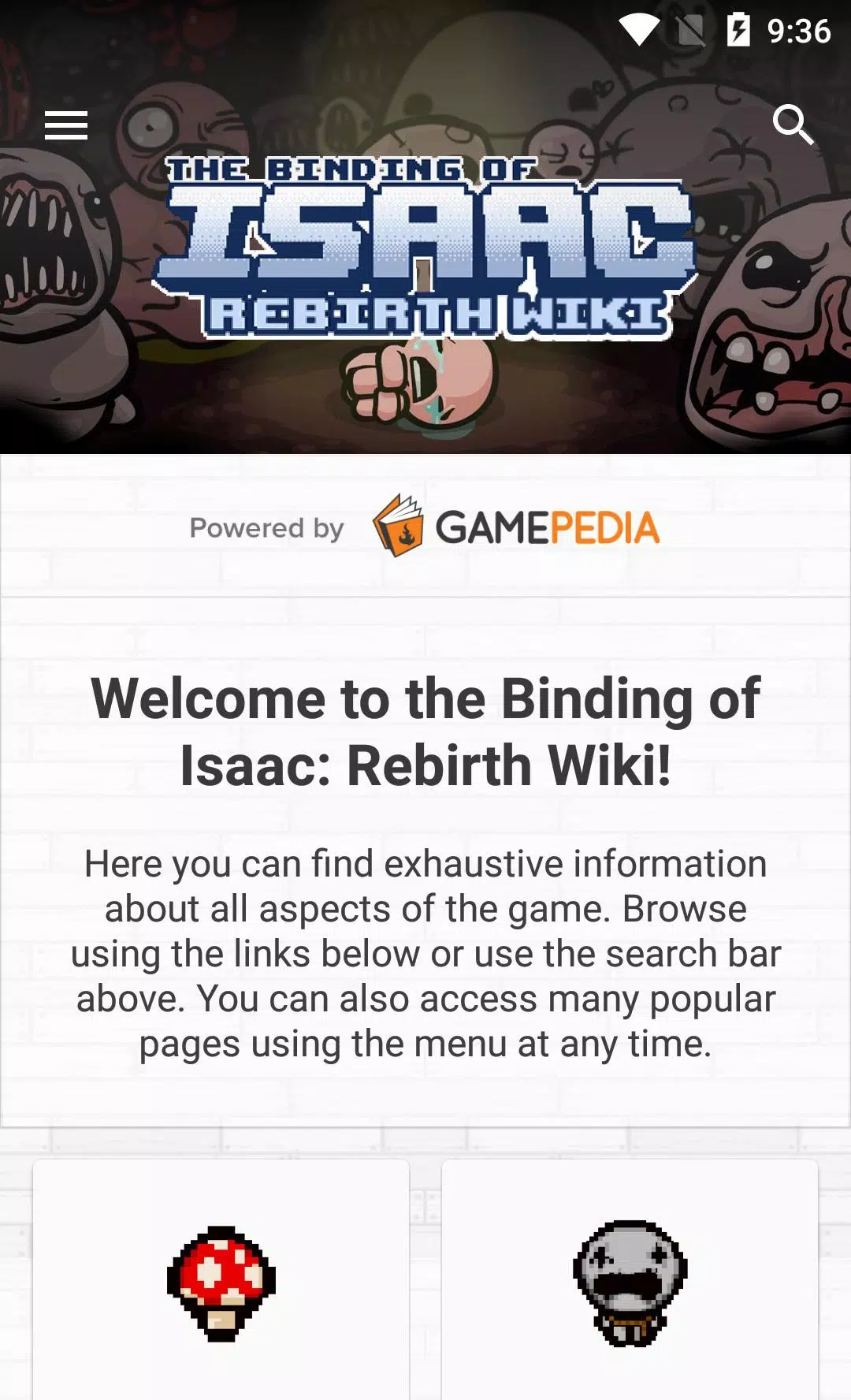 Binding of Isaac: Rebirth Wiki APK pour Android Télécharger