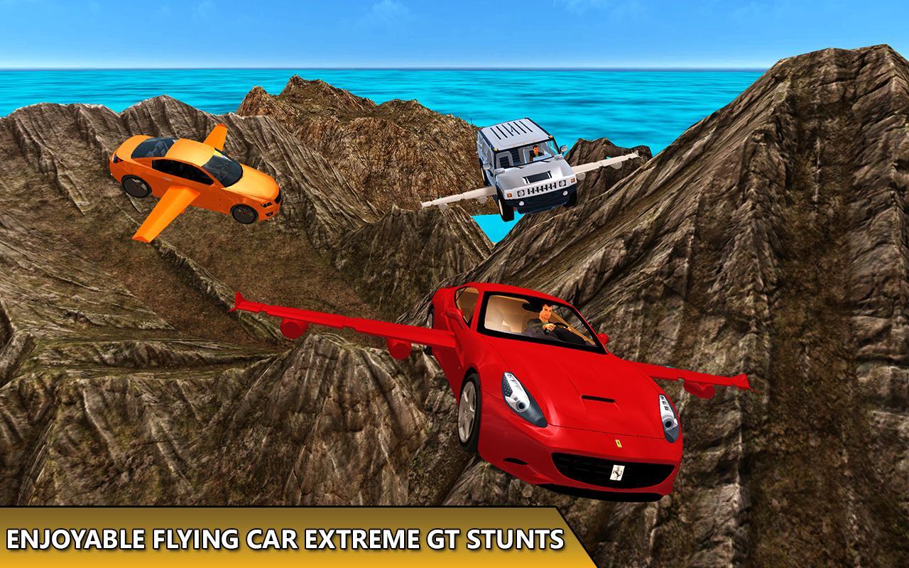 Игра где машины летают. Гонки на летающих машинах. Stunt car extreme. Flying Stunt car.
