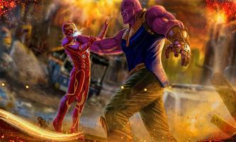 Superheroes Fighting Games Ring Arena Battle 2018 Plakat