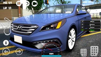 Car Racing Hyundai Game تصوير الشاشة 1