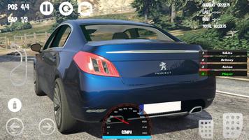Car Racing Peugeot Game تصوير الشاشة 1