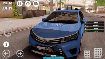 Car Racing Toyota Game تصوير الشاشة 1