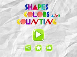 Poster Shapes, Color and Counting Learning for kids