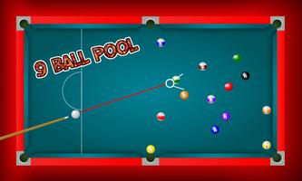 Billiards 9 Ball Pool Game Affiche