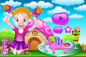 Pony Cake Maker Decorate Game Poster