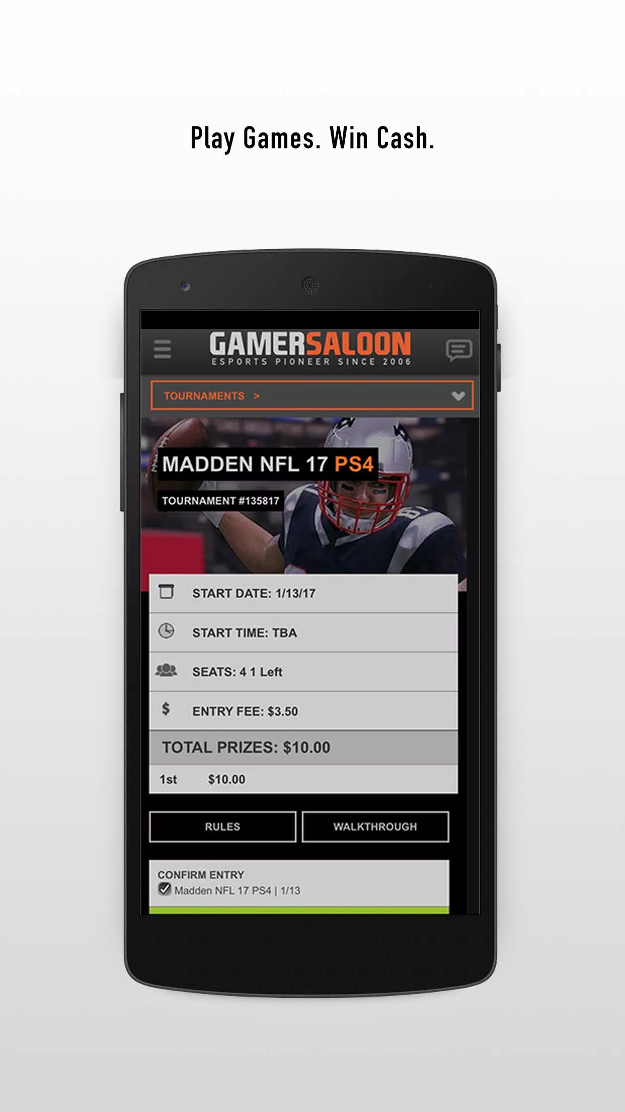 GamerSaloon  Make Money Playing Video Game Tournaments Online