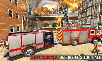 Fire Engine Truck Driving : Em Ekran Görüntüsü 2