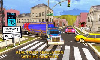 Oil Tanker Truck Driving Mountain Offroad Uphill screenshot 2
