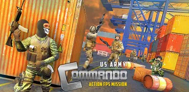Missione di commando FPS di azione dell'esercito d