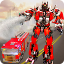 Robot Transformation Fire Truck: Real Robot Wars aplikacja