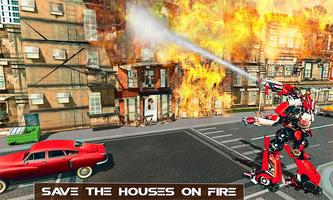 Robot Transformation Fire Truck: Real Robot Wars Screenshot 1