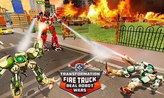 Robot Transformation Fire Truck: Real Robot Wars capture d'écran 2