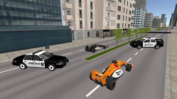 City Racing Formula Car Chase Ekran Görüntüsü 1