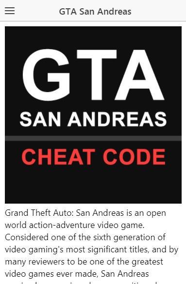 Cheat Code For Gta San Andreas For Android Apk Download - 