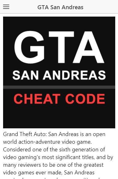 GTA San Andreas cheats – For PC, Android, Xbox, PS2, PS3, PS4