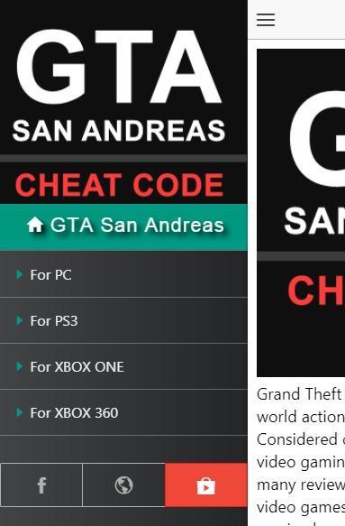 Cheat Code for GTA San Andreas APK for Android Download