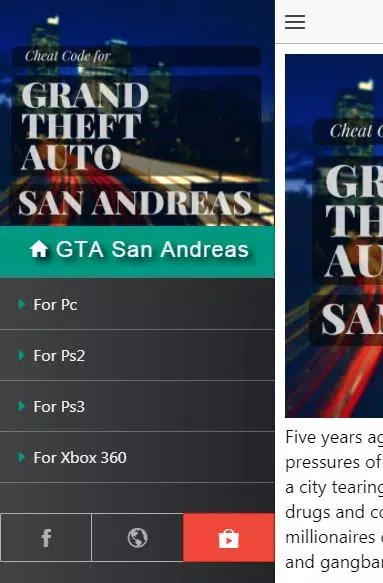 Cheats for GTA - Códigos para todos jogos da série Grand Theft  Auto::Appstore for Android