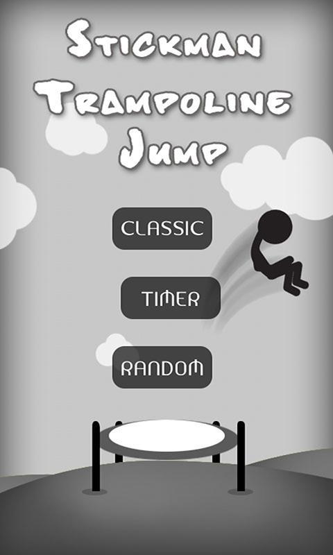 Stickman Trampoline Jump पोस्टर.