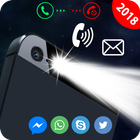 ikon Flash on call and sms: Flashlight alert on call